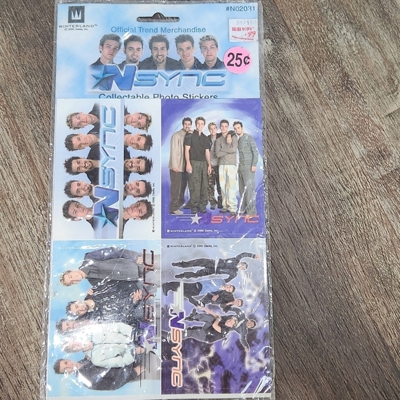 Vintage 2000 official trend merchandise N SYNC Collectible Photo Stickers. - Picture 1 of 8
